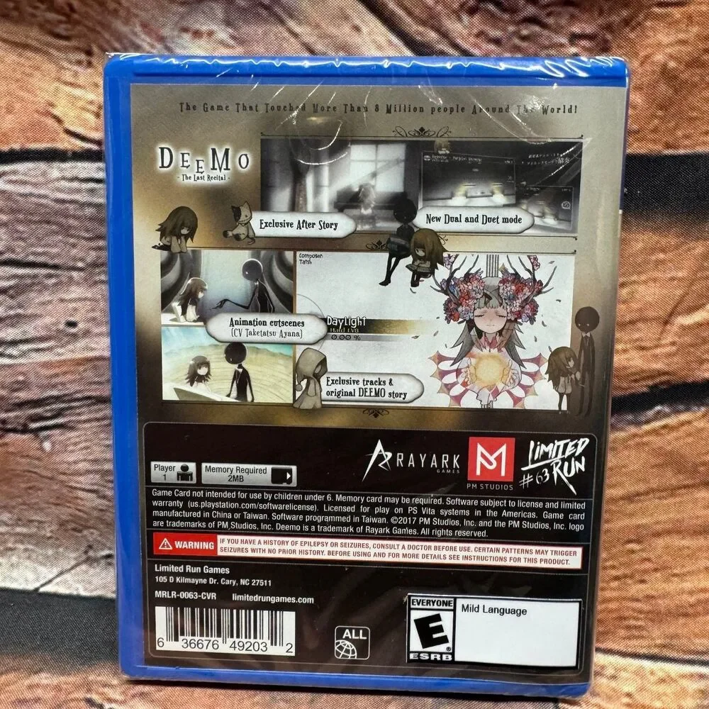 Deemo - The Last Recital Limited Run #63 PS Vita Video Game Rhythm Music